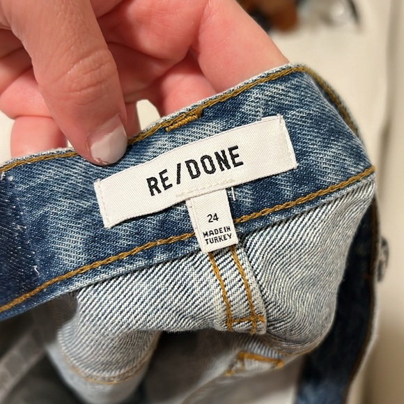 Re/Done mini skirt denim NWOT - Picture 5 of 6